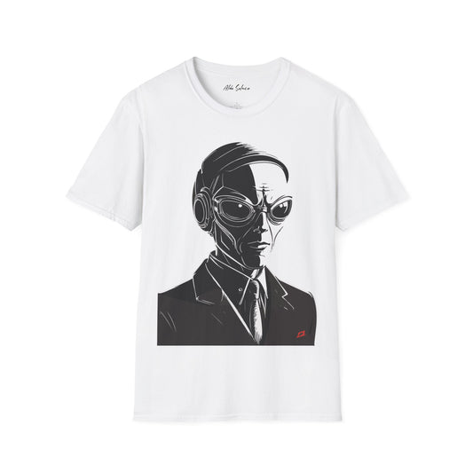 Clandestine Agent Alien Graphic Print T-Shirt