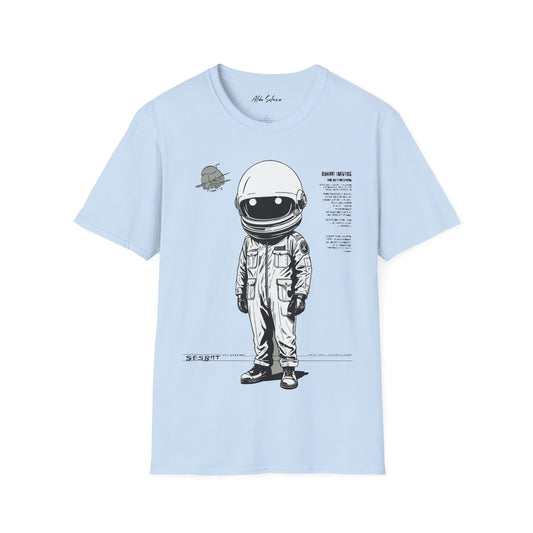 Clandestine Agent Spaceman Graphic Print T-Shirt